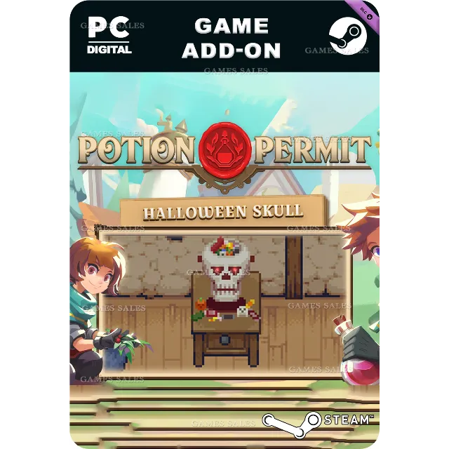 ✅💙POTION PERMIT - HALLOWEEN SKULL💙STEAM GIFT🤖АВТО
