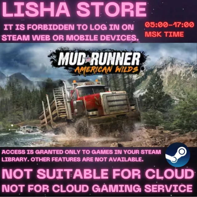 MudRunner + American Wilds Стим Оффлайн 30 или 90 дней