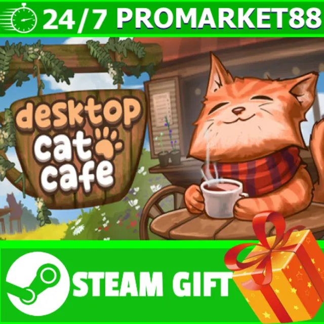 ⭐️ВСЕ СТРАНЫ+РОССИЯ⭐️ Desktop Cat Cafe STEAM GIFT