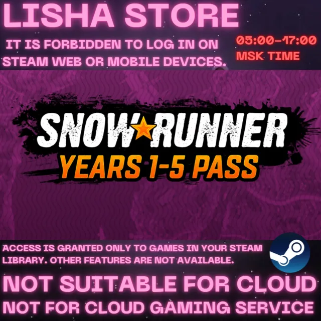 SnowRunner 1-5 Year Anniversary Edition DLC Стим На 30 или 90 дней