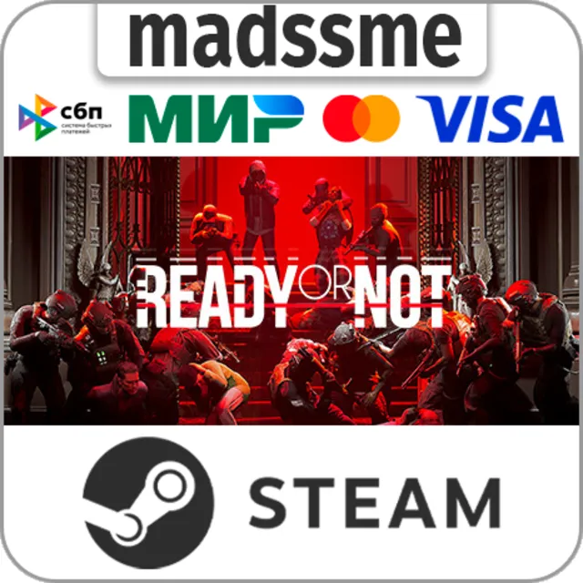 Ready Or Not * RU/KZ/СНГ/TR/AR * STEAM 🚀 АВТОДОСТАВКА