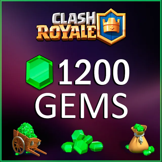 ✅CLASH ROYALE 💎 1200 GEMS 🌍 GLOBAL