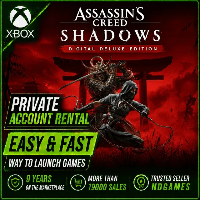 💚 АРЕНДА Assassin's Creed Shadows Digital Deluxe Edition Xbox Series Личный Аккаунт