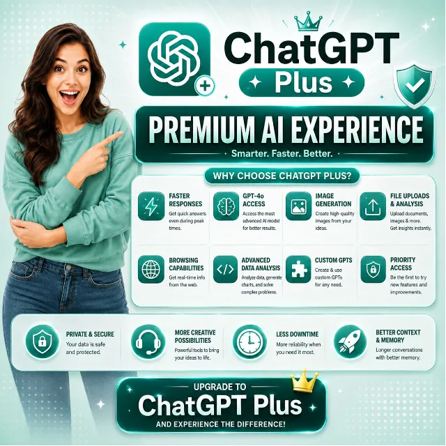 Аккаунт ChatGPT PLUS на 1 месяц