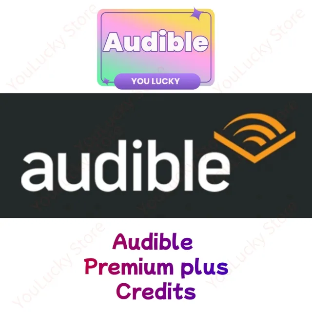 Audible Premium Plus + Credits---  Подарочная карта