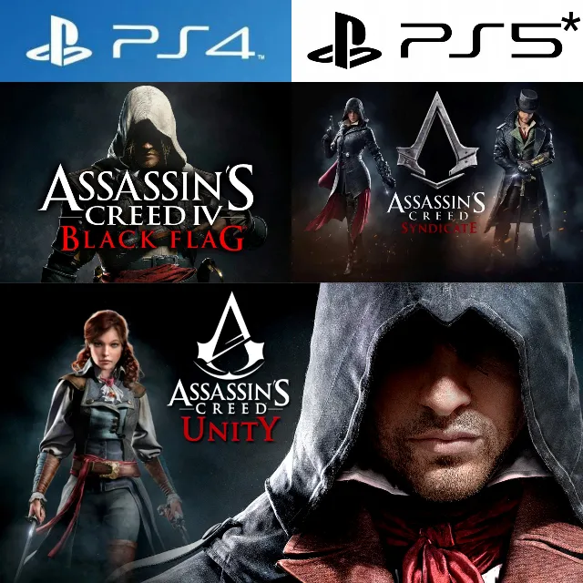 Assassin's Creed Triple Pack PS4|5*Аренда от 7 дней