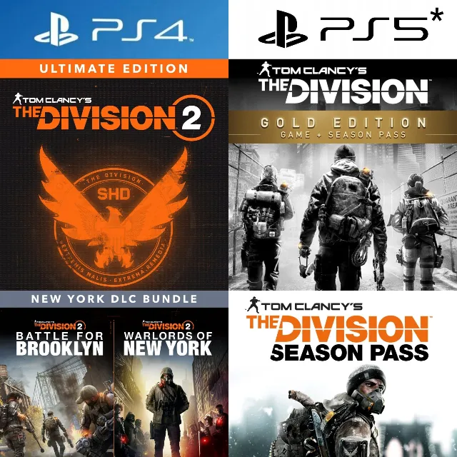 Tom Clancys The Division 1&amp;2+DLC PS4|5*Аренда от 7 дней