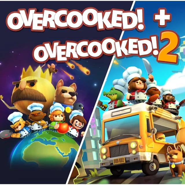 Overcooked! + Overcooked! 2 (PS4/PS5/EN) П1- Оффлайн