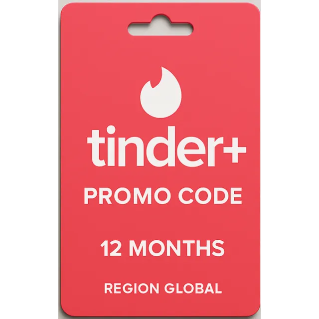 Tinder Plus and Gold Promo Code 12 Months GLOBAL