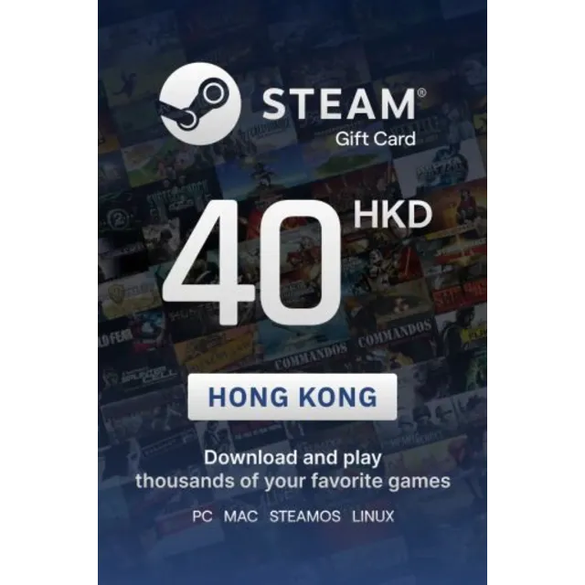 STEAM 40 HKD ПОДАРОЧНАЯ КАРТА | Гонконгский доллар