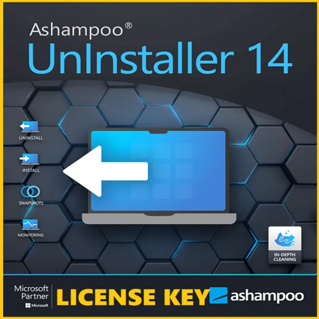 Ashampoo Uninstaller 14 Ключ лицензии. Предназначен для полного удаления программ
