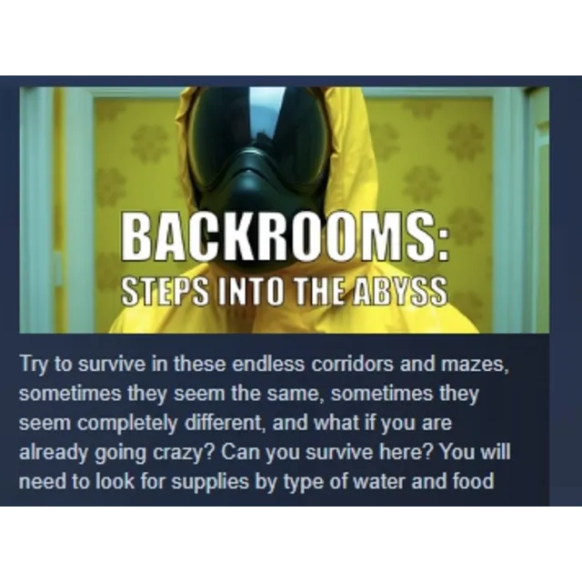 Backrooms: Steps into the abyss АВТОДОСТАВКА STEAM GLOBAL МГНОВЕННО ЛИЦЕНЗИЯ