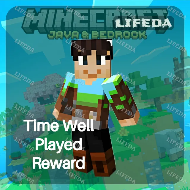 МАЙНКРАФТ 🪓【Time Well Played Reward】🌍СКИН • ТВИЧ ДРОПЫ/ДРОПСЫ•JAVA &amp; BEDROCK•GLOBAL