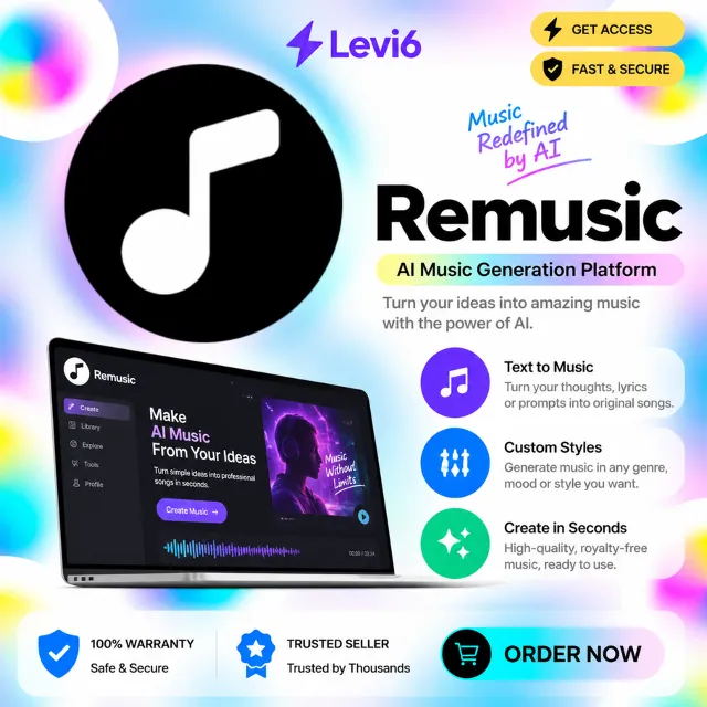 Remusic AI Starter/Basic/Pro подписка 1 месяц | Remusic.AI