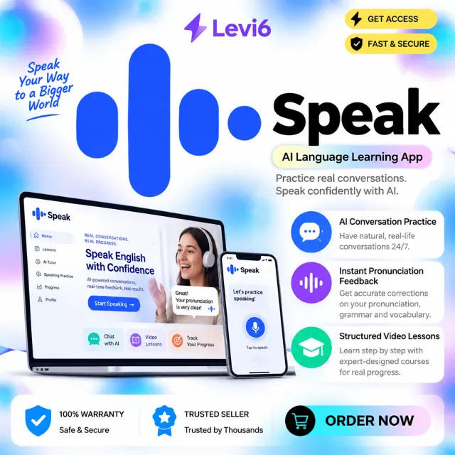 speak ai Plus Subscription 12 месяцев