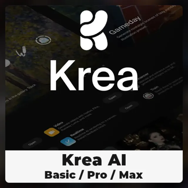 🤖⚡KREA AI BASIC/PRO/MAX🔥ПОДПИСКА 🔵 БЫСТРО ⭐️