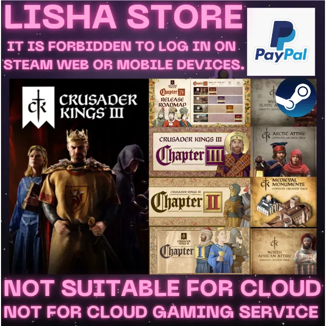 Crusader Kings III: Collection+Chapter V Стим Офф На 30 или 90 дне