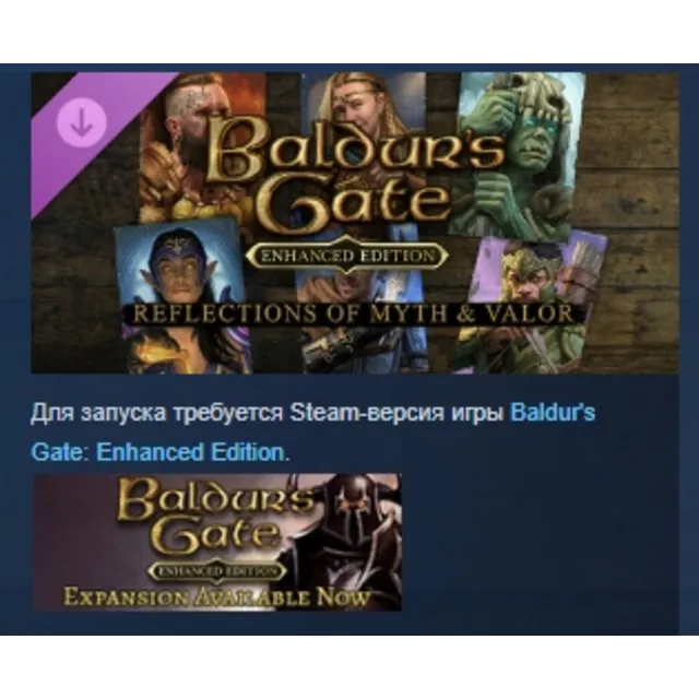 Baldur's Gate: Reflections Of Myth &amp; Valor DLC STEAM РОССИЯ