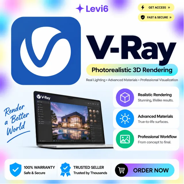 Vray – 1 год | Windows и MacOS | SketchUp/3ds Max/Maya/Revit