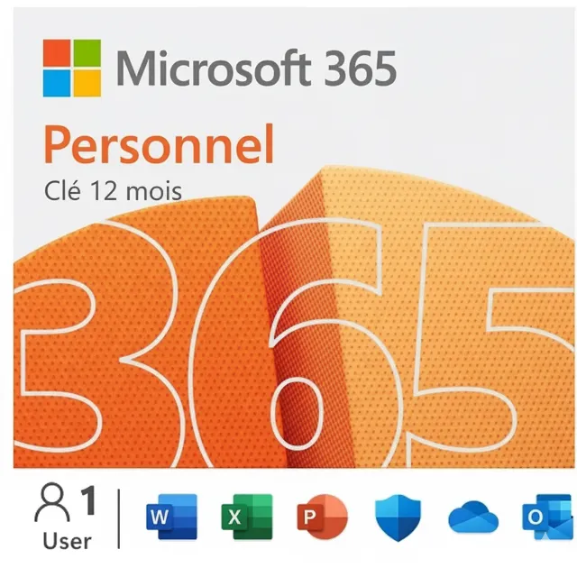 Microsoft 365 Personnel Clé Officielle 1 An VPN Afrique