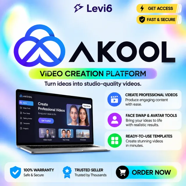 Подписка Akool AI Pro Plan на вашу учетную запись, 1 ме
