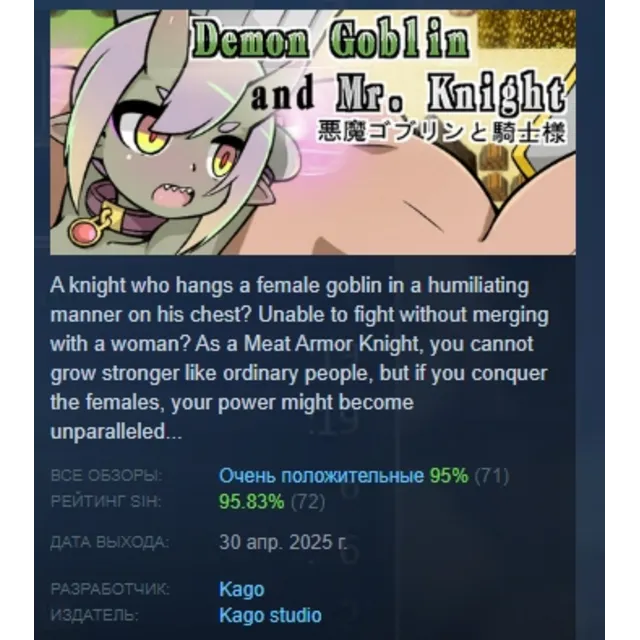 Demon Goblin and Mr. Knight АВТОДОСТАВКА STEAM GLOBAL МГНОВЕННО ЛИЦЕНЗИЯ