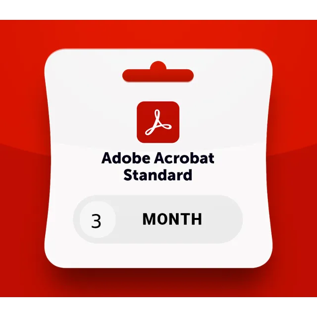 Adobe Acrobat Standard 3 Month Key