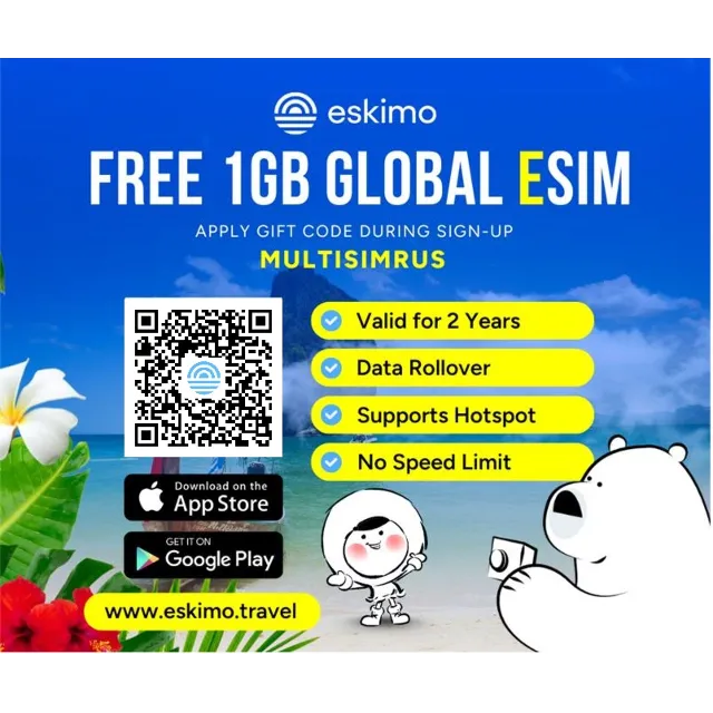 ESKIMO FREE 1GB GLOBAL DATA на 2 года