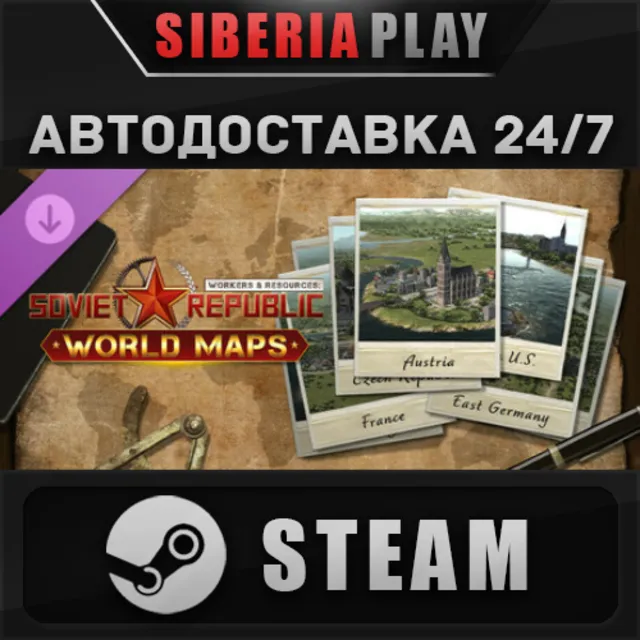 Workers &amp; Resources: Soviet Republic - World Maps DLC