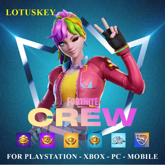 FORTNITE CREW - 1 Month - 800 V-BUCKS - All Platforms - FAST DELIVERY