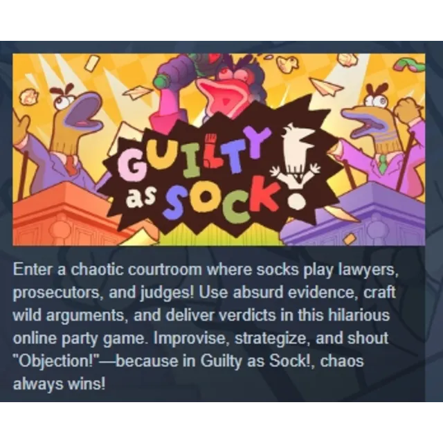 Guilty as Sock! АВТОДОСТАВКА STEAM GLOBAL МГНОВЕННО ЛИЦЕНЗИЯ