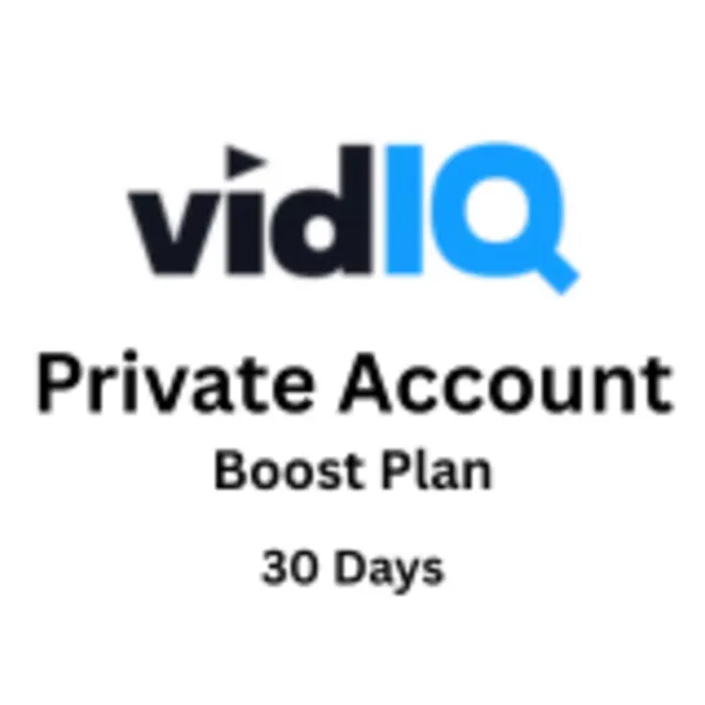 Личный аккаунт VidIQ Boost – 30-дневный доступ