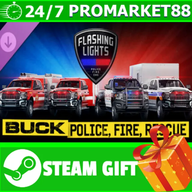 ⭐️ Flashing Lights: BUCK - Police, Fire, Rescue Pack