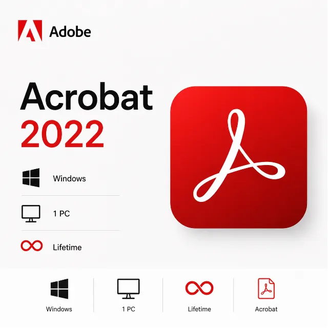 Adobe Acrobat Pro DC 2022 ОС Windows 1 PC 🔄Lifetime🔄