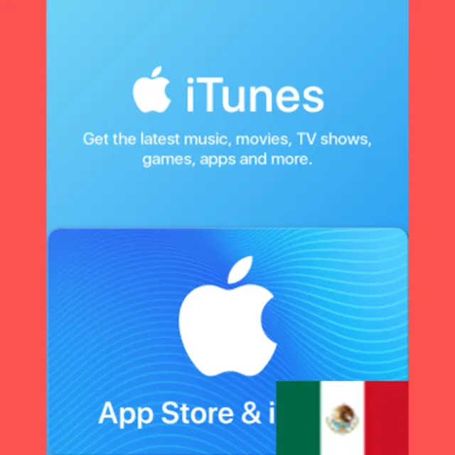 APPLE APP STORE &amp; ITUNES MX 100 MXN КАРТА ПОПОЛНЕНИЯ МЕКСИКА