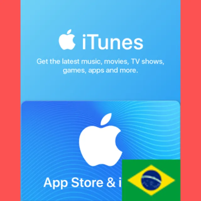 ITUNES BR 30 BRL КАРТА ПОПОЛНЕНИЯ БРАЗИЛИЯ КОД АВТО