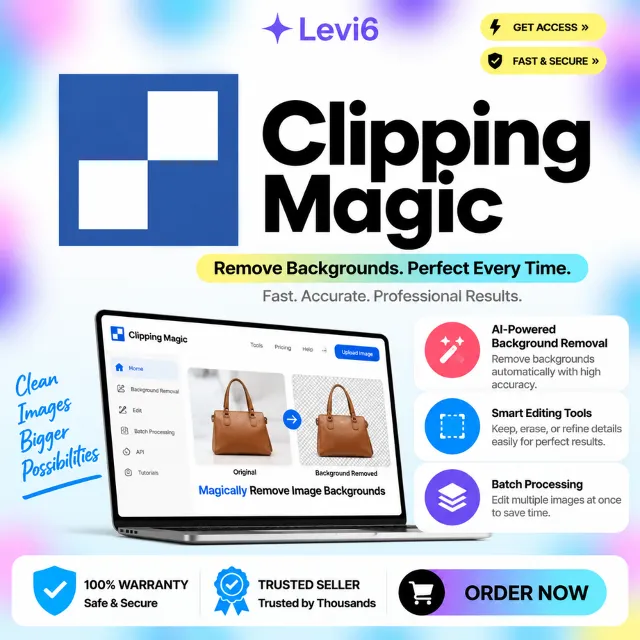 Подписка на Clipping Magic Light/Standard/Pro на 1 месяц 丨clippingmagic