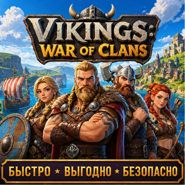 Vikings: War of Clans Донат БЫСТРАЯ ДОСТАВКА