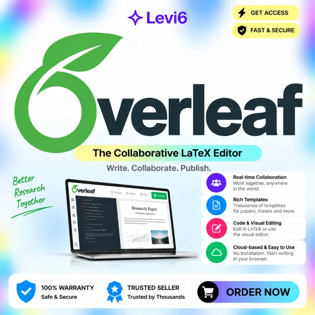 Overleaf Стандарт 1 месяц - Личный аккаунт