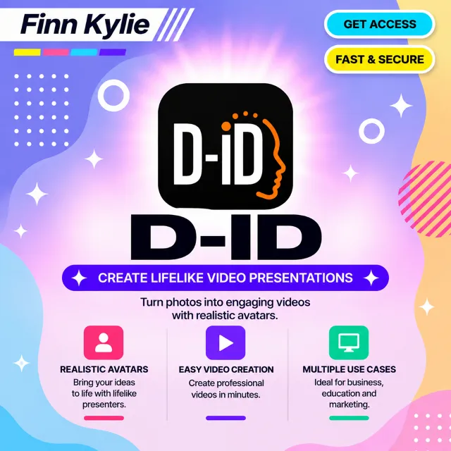 D-ID Lite/Pro Подписка На Ваш Аккаунт 1 Месяц