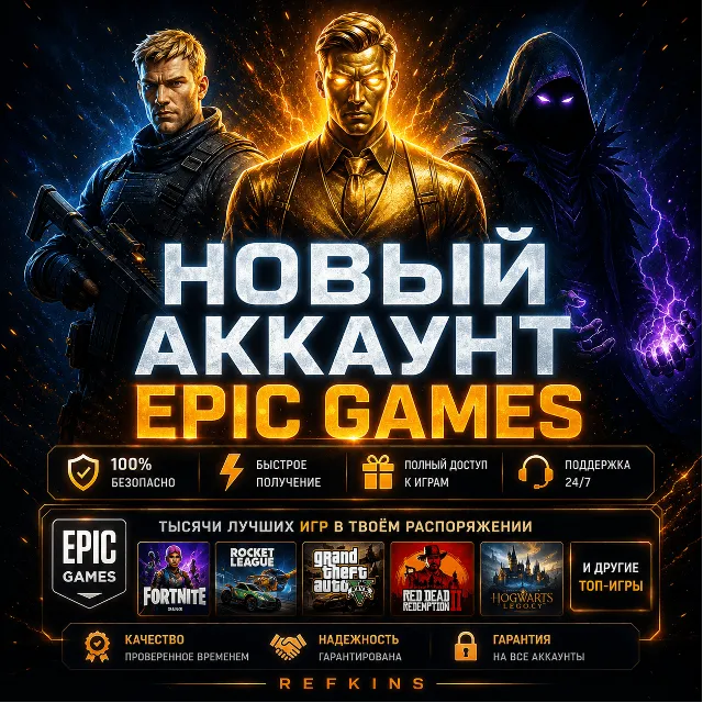 НОВЫЙ АККАУНТ EPIC GAMES ТУРЦИЯ УКРАИНА КАЗАХСТАН США