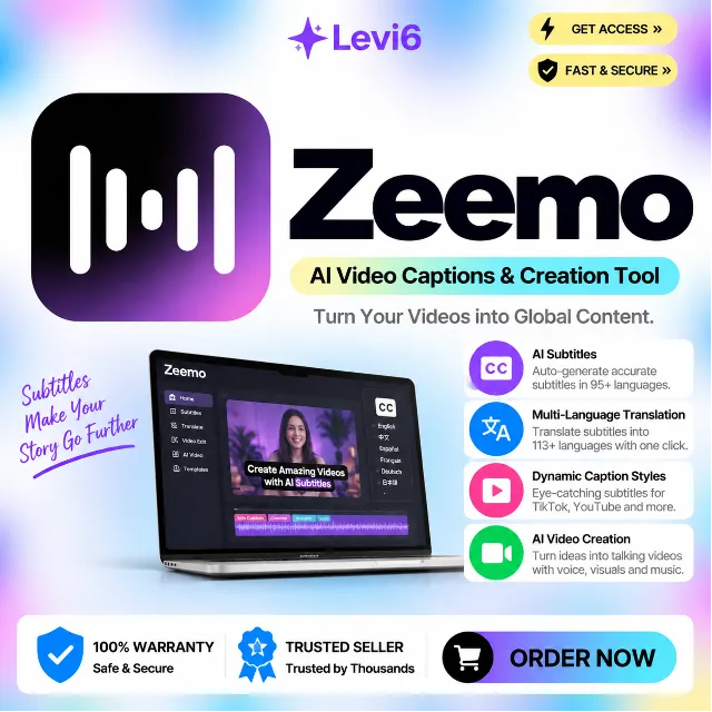 Подписка на учетную запись Zeemo ai Pro 1 месяц