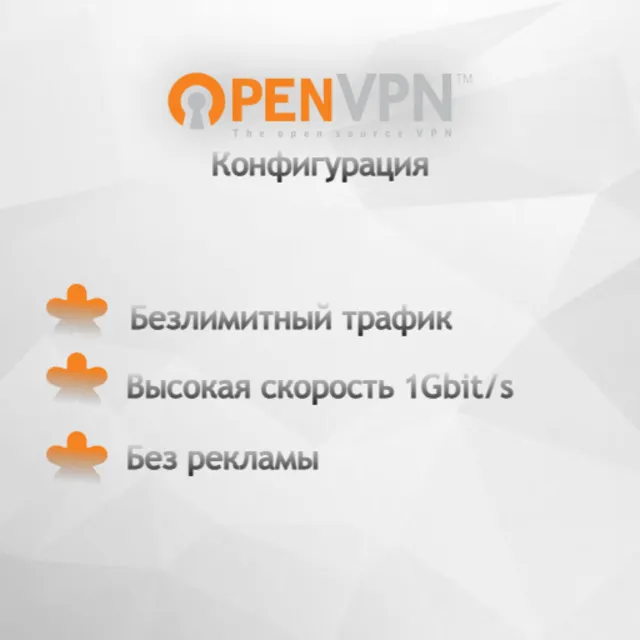 OpenVPN 1/3/6/12 месяцев | Безлимитный