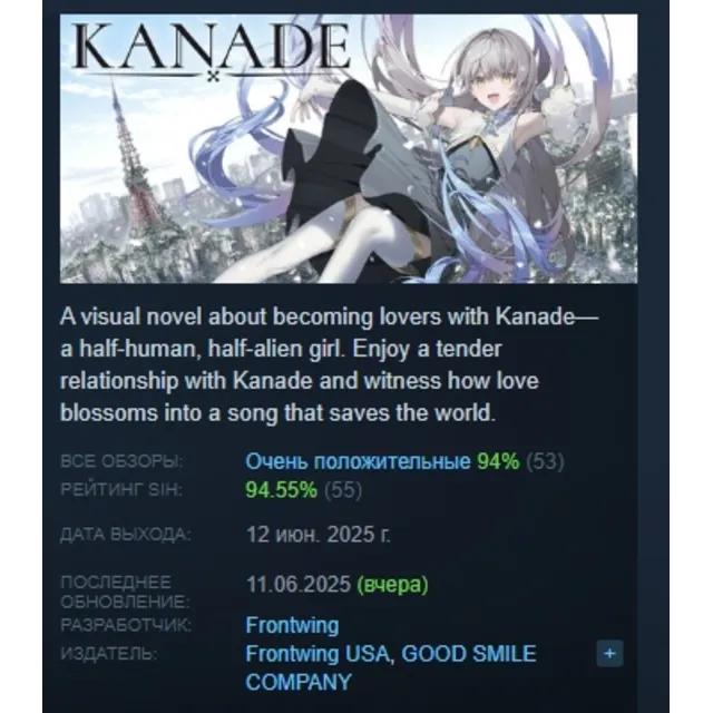 KANADE АВТОДОСТАВКА STEAM GLOBAL МГНОВЕННО ЛИЦЕНЗИЯ