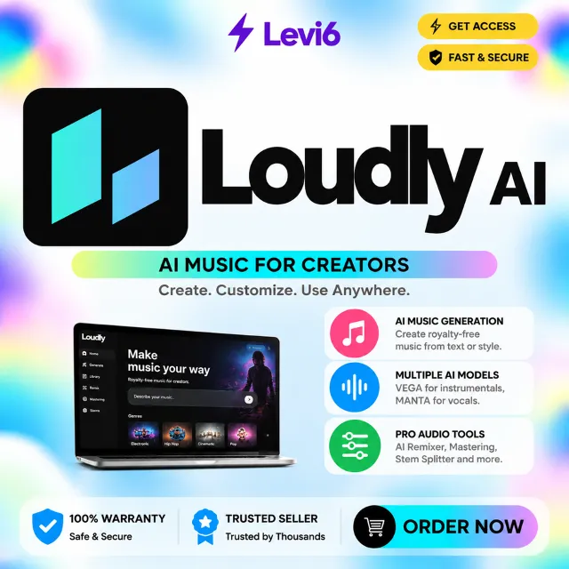 Подписка Loudly.AI на 1 месяц - Персональная/Про