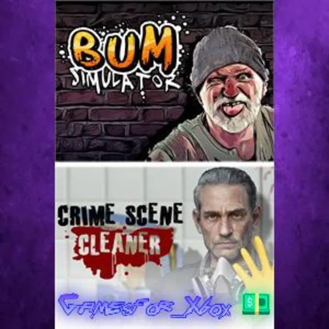 ☀️Bum Simulator &amp; Crime Scene Cleaner XBOX