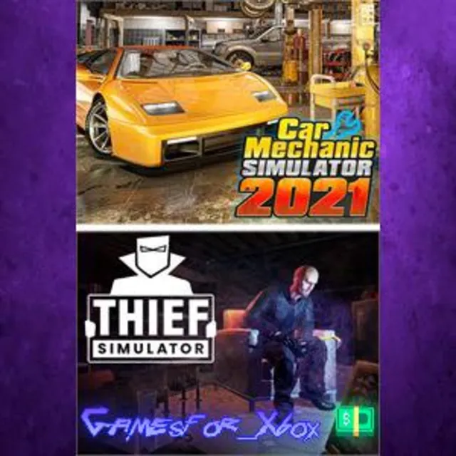 ☀️Car Mechanic Simulator 2021 &amp; Thief Simulator XBOX