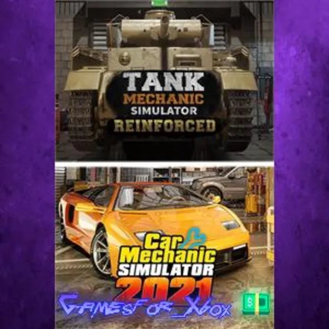 ☀️Car Mechanic Simulator 2021 &amp; Tank Mechanic Simulator XBOX
