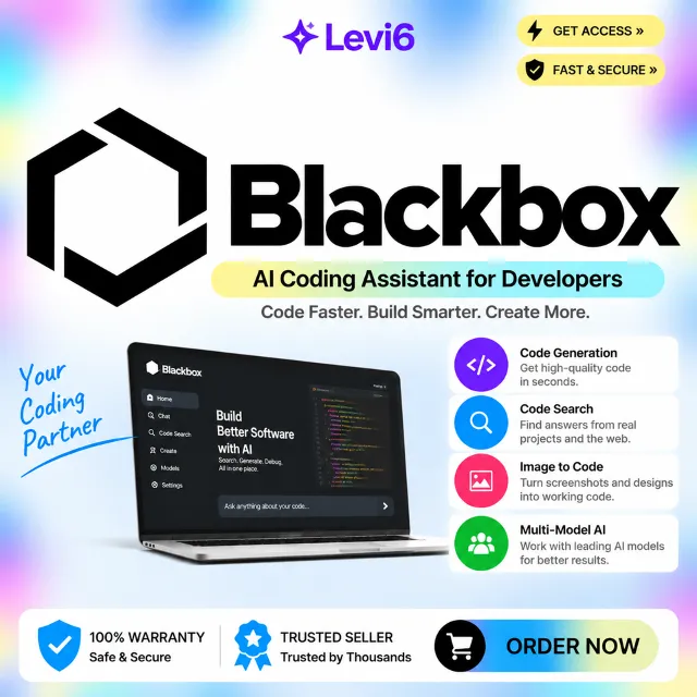 Подписка Blackbox Ai PRO/ PLUS/Max на 1 месяц на ваш аккаунт