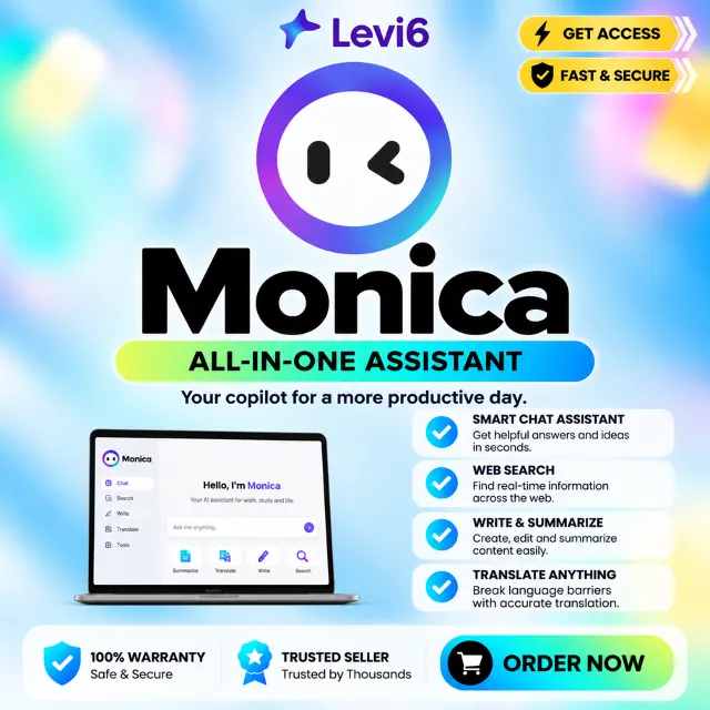 Подписка MONICA AI PRO/Max/Ultra на 1 месяц на вашем аккаунте